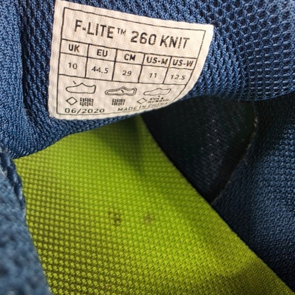 Inov-8 F-Lite 260 Knit Training Shoes Crossfit Gym Blue Mens US 11 - Picture 5 of 6